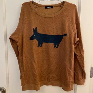 sweatshirt Ne-net ochre with dog detail M